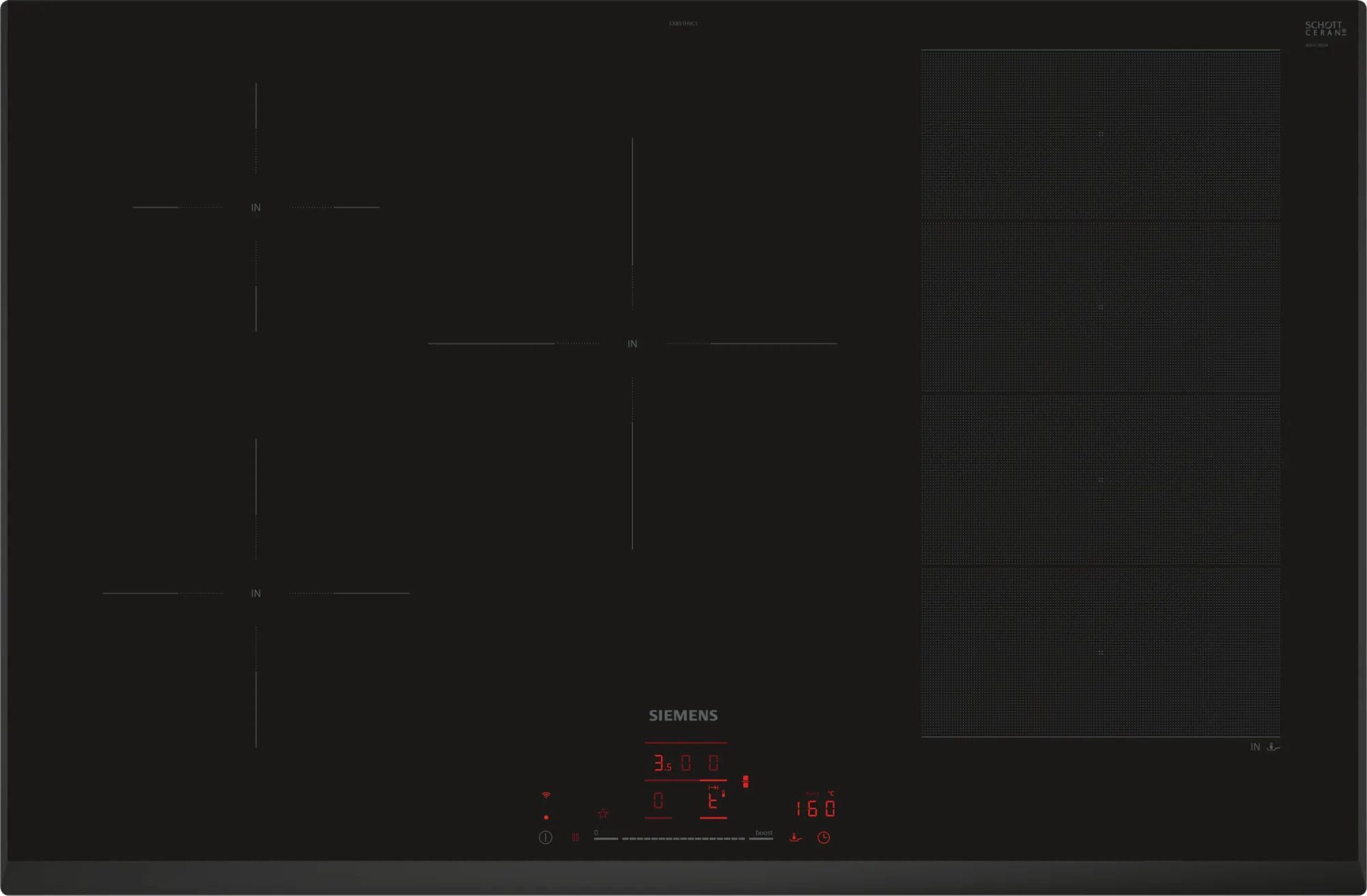 Siemens EX851HVC1E Induction Hob - Bl