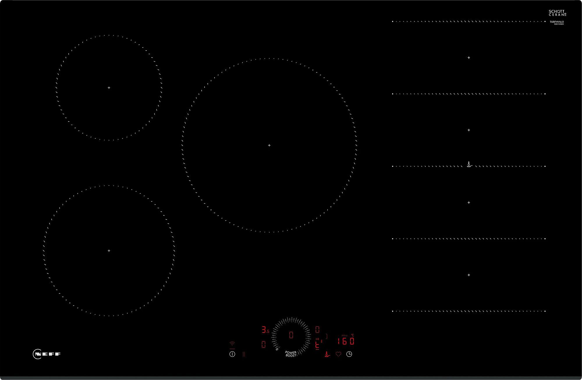 Neff T68FHV4L0 Induction Hob - Bl